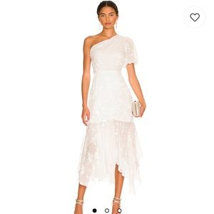 Santorini Midi Dress in White ASTR the Label